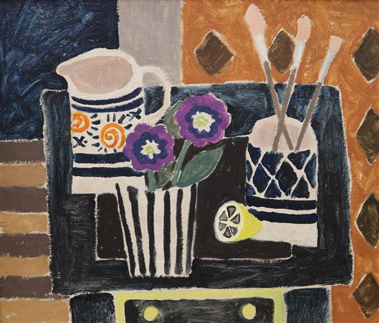 Style of Mary Fedden, oil on canvas, still life, 45 x 55cm